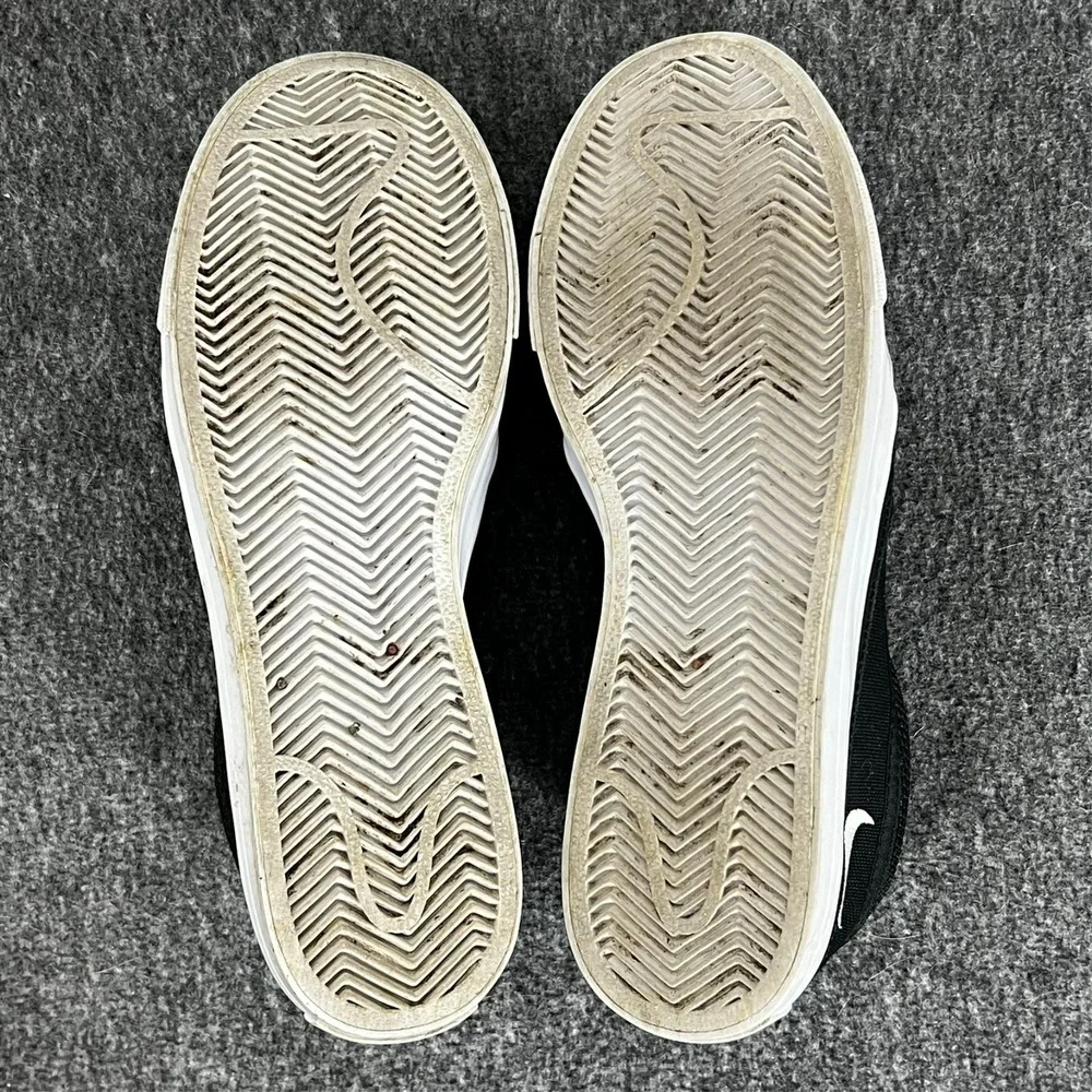 Nike Court Legacy Slip On Sneakers Black White Swoosh Logo Casual Women's 5.5‎ - Picture 7 of 8